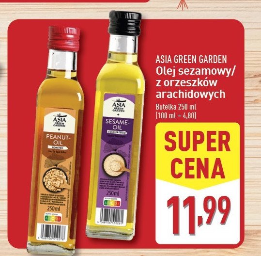 Olej sezamowy Asia green garden promocja w Aldi