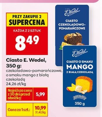 Ciasto E. Wedel promocja w Biedronka