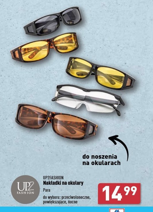 Nakładki na okulary powiekszające Up2fashion promocja