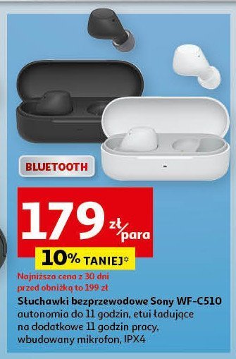 Słuchawki wf-c510 czarne Sony promocja