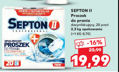 Dezyfenkuj膮cy proszek do prania Clovin ii septon promocja