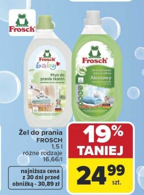 Żel do prania FROSCH różne rodzaje promocja w Carrefour
