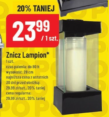 Znicz Lampion promocja w POLOmarket