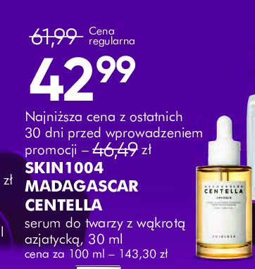 Serum do twarzy odżywcze Skin1004 madagascar centella promocja