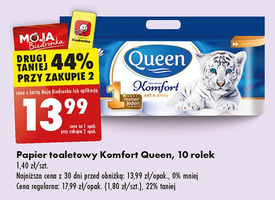 Papier toaletowy komfort Queen promocja