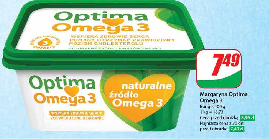 Margaryna Optima omega3 Optima kruszwica promocja w Dino