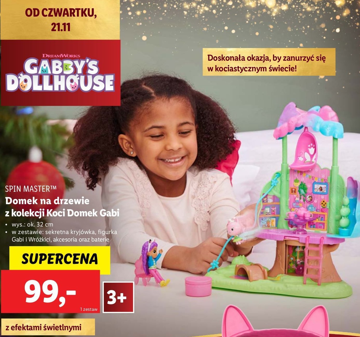 Domek na drzewie koci gabi Spin master promocja w Lidl