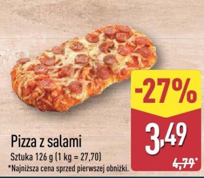 Pizza z salami promocja w Aldi
