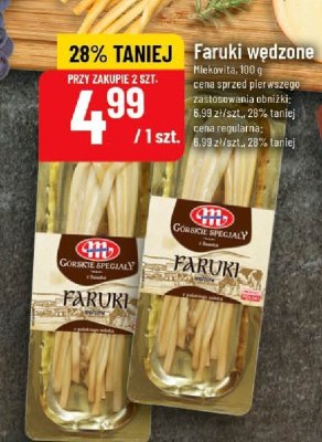 Faruki wędzone Mlekovita promocja w POLOmarket