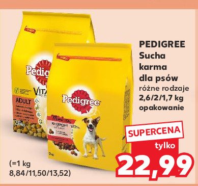 Karma dla psa wołowina drób Pedigree vital promocja