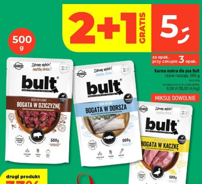 Karma mokra dla psa Bult różne rodzaje, 500 g promocja w Dealz