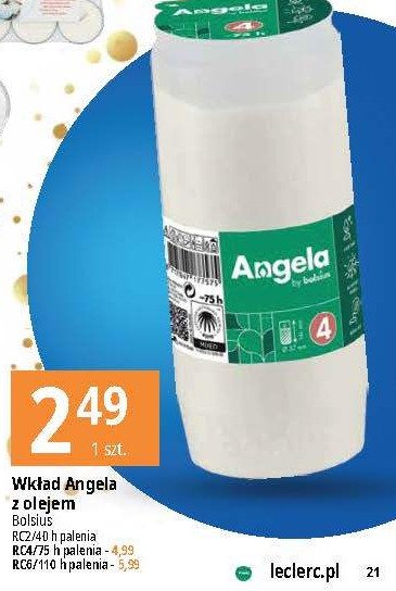 Wk艂ad olejowy angela 40 h Bolsius promocja