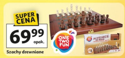 Szachy drewniane promocja w Auchan