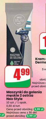 Maszynki do golenia męskie Neo Style 2 ostrza promocja w Dino