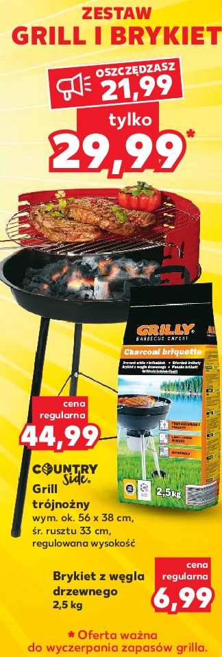 Grill + brykiet grilly K-classic countryside promocja