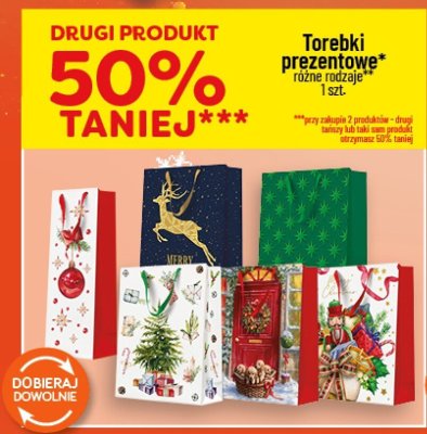 Torebki prezentowe różne rodzaje promocja w POLOmarket