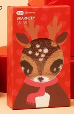 Skarpetki świąteczne renifer promocja w Rossmann