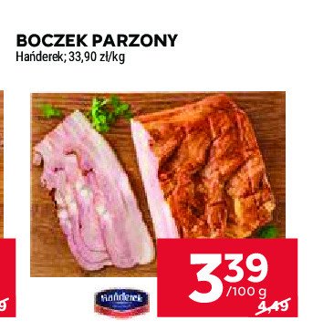 Boczek parzony Hańderek promocja