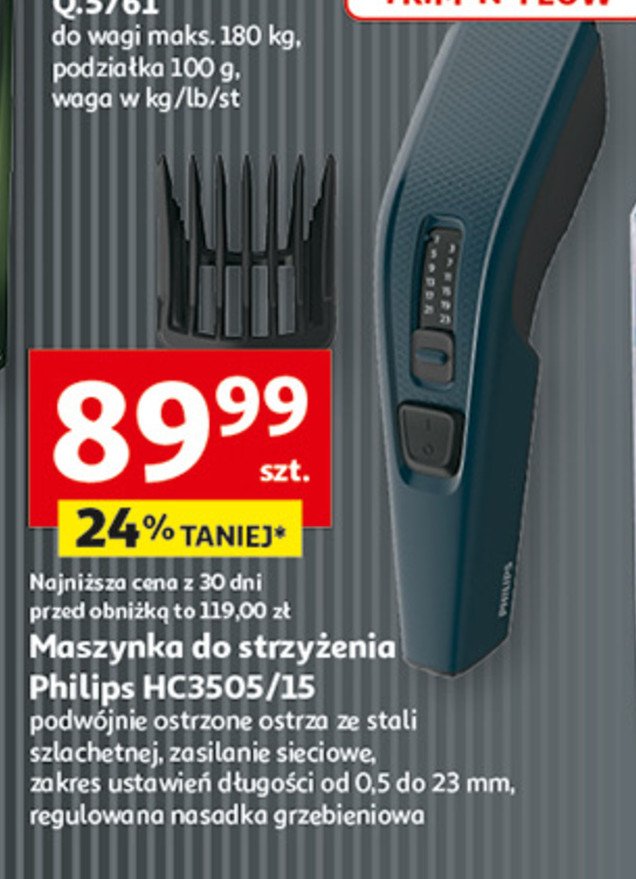 Maszynka do włosów hc3505/15 Philips promocja w Auchan