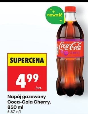 Napój gazowany Coca-Cola Cherry, 850 ml promocja w Biedronka