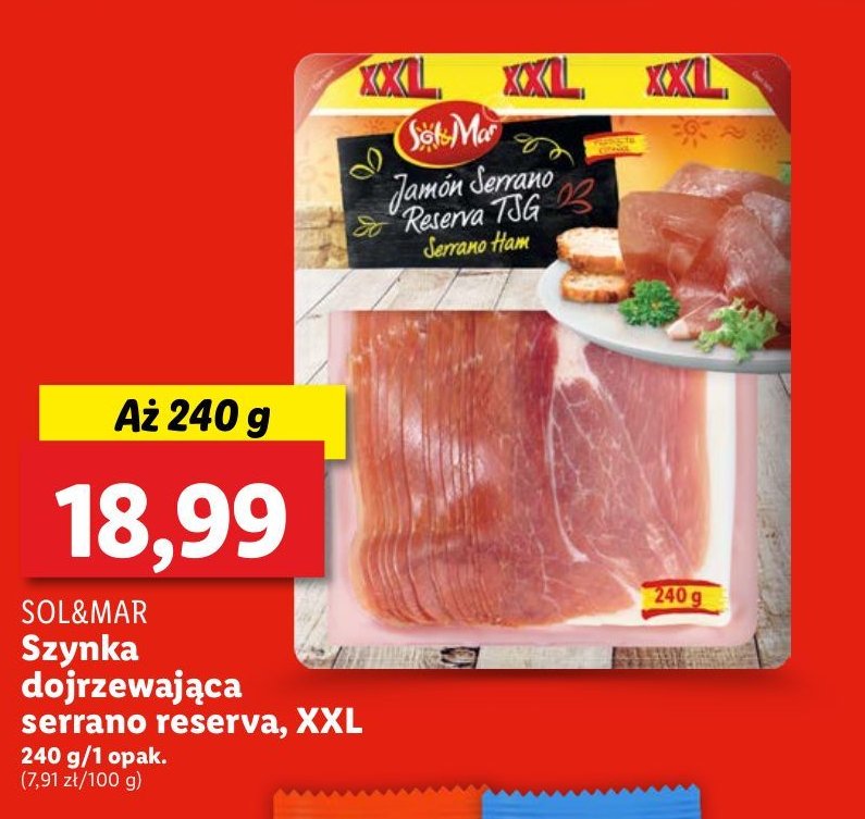 Szynka jamon serrano Sol&mar promocja