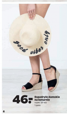 Espadryle damskie na koturnie 37-40 promocja