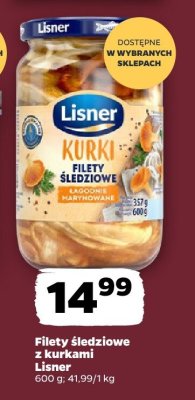 Filety śledziowe z kurkami  promocja w Netto