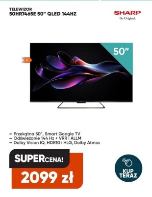 Telewizor 50HR7465E 50" QLED 144HZ promocja w Max Elektro