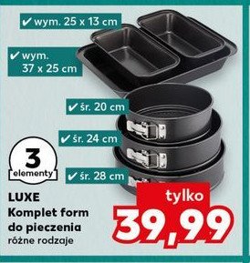 Komplet form do pieczenia promocja w Kaufland