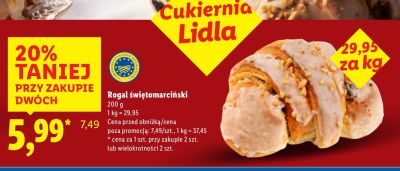 Rogal świętomarcińskiniu promocja w Lidl