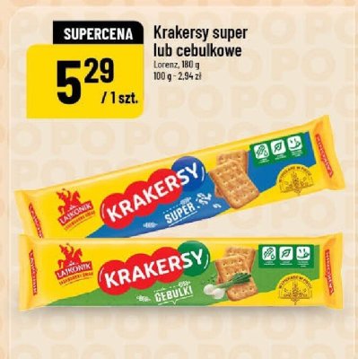 Krakersy super Lorenz, 100g promocja w POLOmarket
