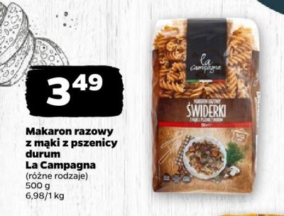 Makaron razowy z mąki z pszenicy durum  promocja w Netto