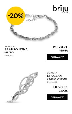 Bransoletka srebro BN-001653 promocja w Briju