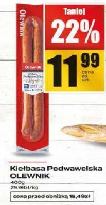 Kiełbasa Podwawelska OLEWNIK promocja w Supeco