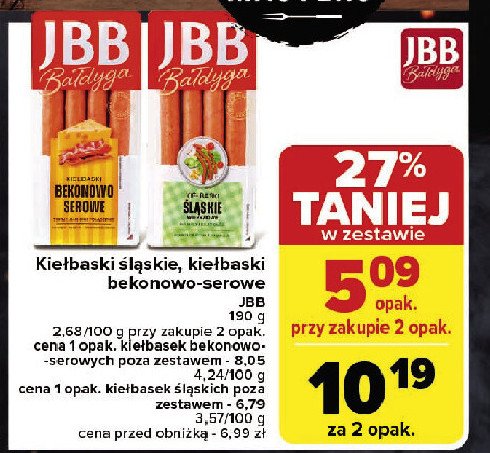 Kiełbaski śląskie Jbb bałdyga promocja