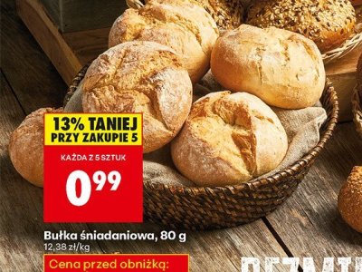 Bułka śniadaniowa 80 g promocja w Biedronka