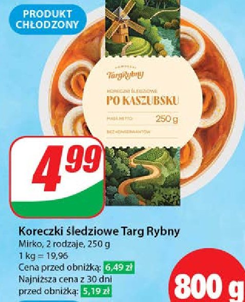 Koreczki śledziowe po kaszubsku Pomorski targ rybny promocja w Dino