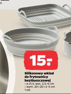 Silikonowy wkład do frytkownicy beztłuszczowej promocja w Netto