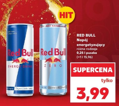 Napój energetyzujący różne rodzaje promocja w Kaufland