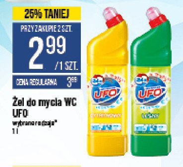 Płyn do wc cytryna Ufo promocja