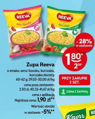 Zupa Reeva sera i boczku promocja w Żabka