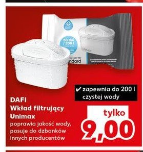 Wkład do filtra unimax Dafi promocja w Kaufland