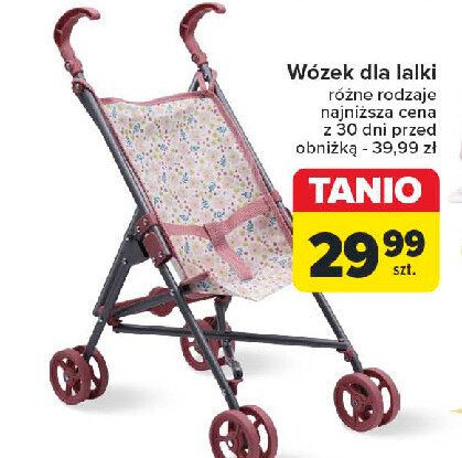 Wózek dla lalki promocja w Carrefour Market