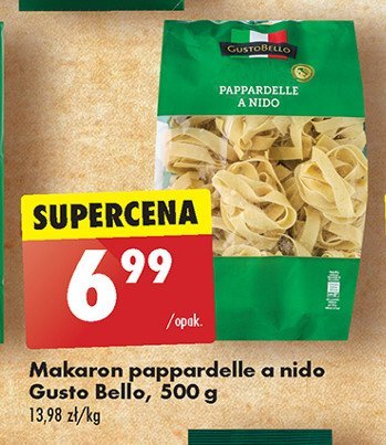 Makaron pappardelle a nido Gustobello promocja