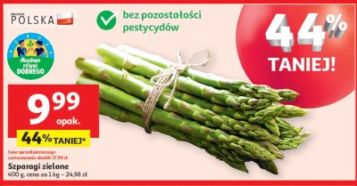 Szparagi zielone Auchan pewni dobrego promocja