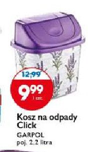 Kosz na odpady click 2.2 l Garpol promocja