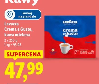 Kawa mielona Lavazza Crema e Gusto promocja w Lidl