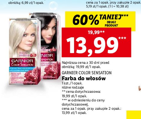 Farba do włosów s9 Garnier color senstation promocja
