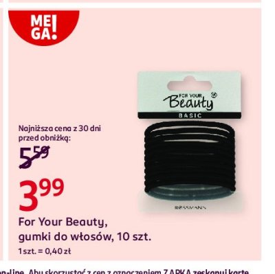 Gumki do włosów For your beauty basic promocja