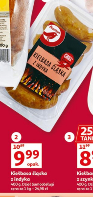 Kiełbasa śląska z indyka Auchan promocja